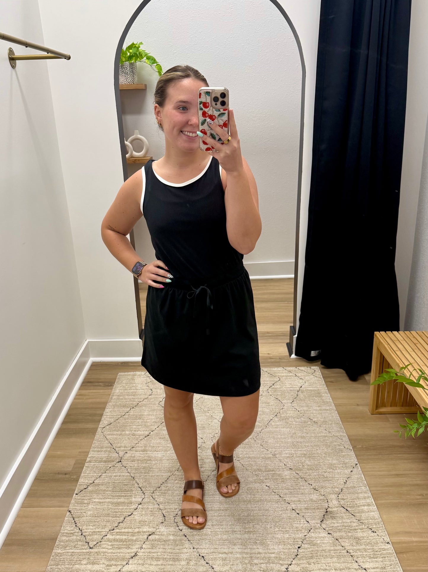 THE YING ATHLETIC DRESS - black