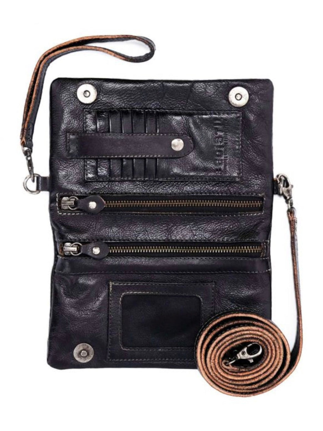 BEDSTU CADENCE WALLET PURSE - black rustic