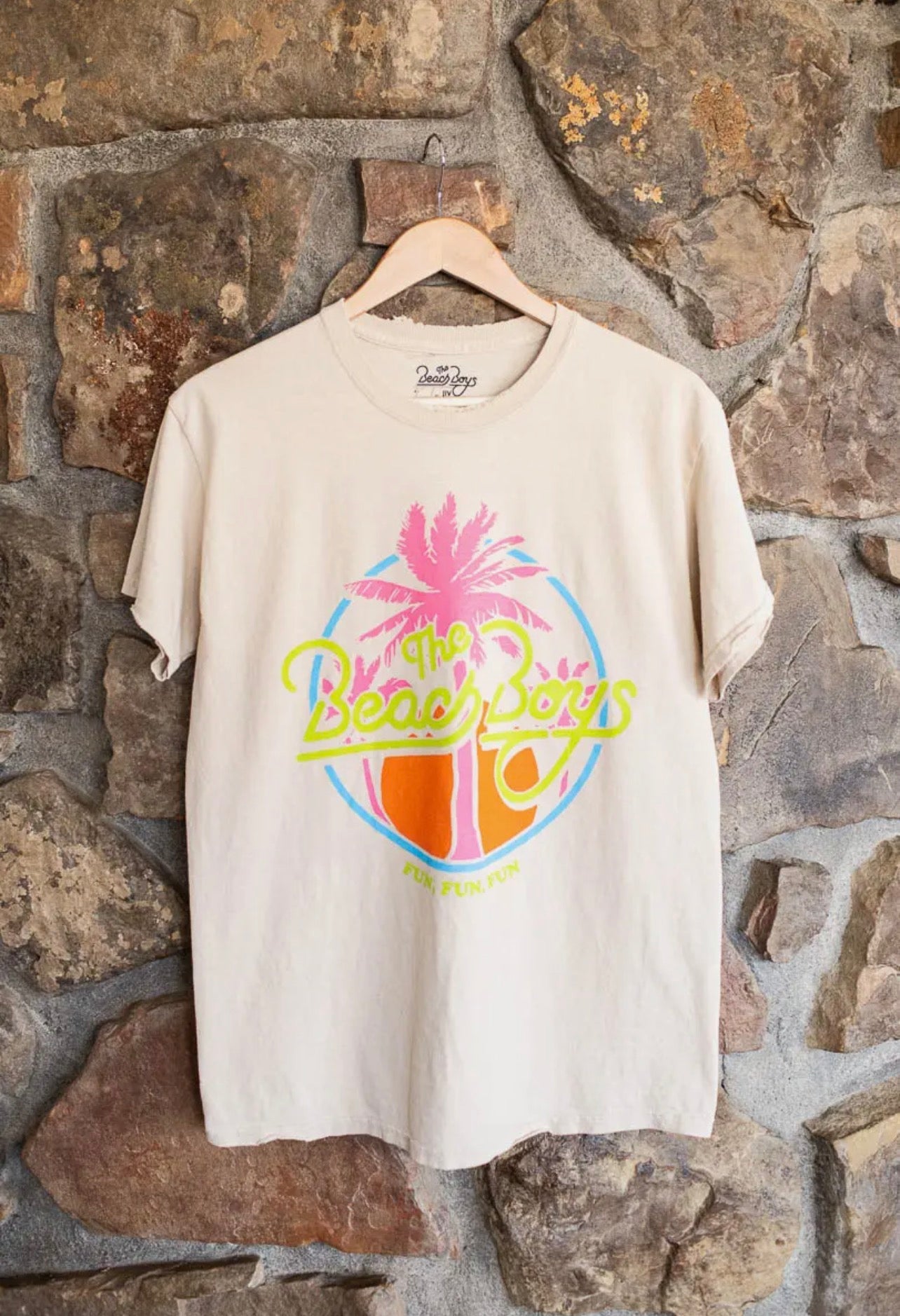 LIVY LU BEACH BOYS THRIFTED DISTRESSED GRAPHIC TEE