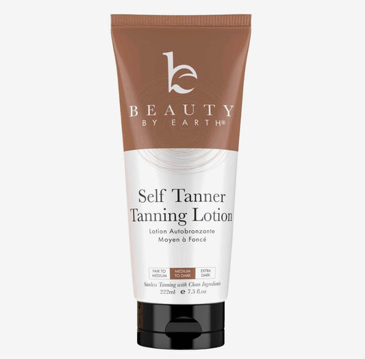 BEAUTY BY EARTH TANNING LOTION- 3 oz med to dark