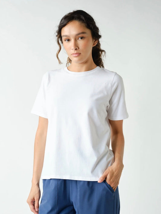 THE TINA BASIC CLASSIC TEE - white