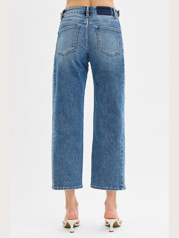 THE JAYLEN MEDIUM WASH BARREL DENIM