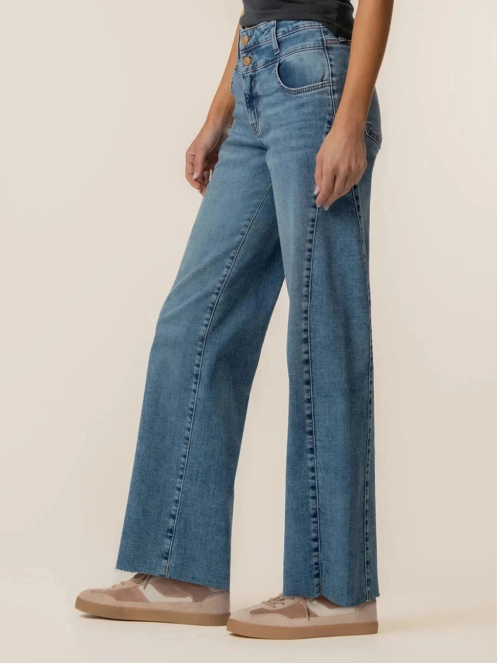 THE CHARLOTTE HI RISE LIGHTWEIGHT DENIM - KUT BRAND