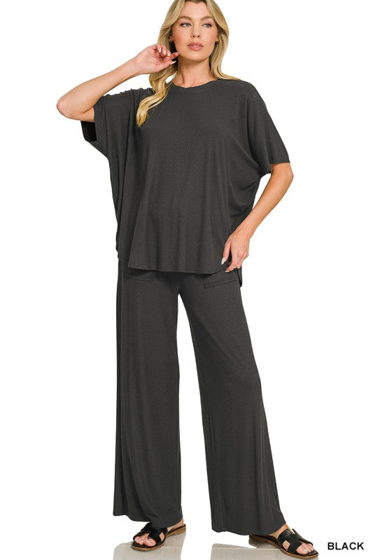 THE LORA PERFECT RIBBED TRAVEL SET - various colors