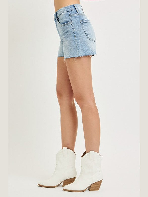 THE KYLIE SLOUCHY DENIM SHORTS