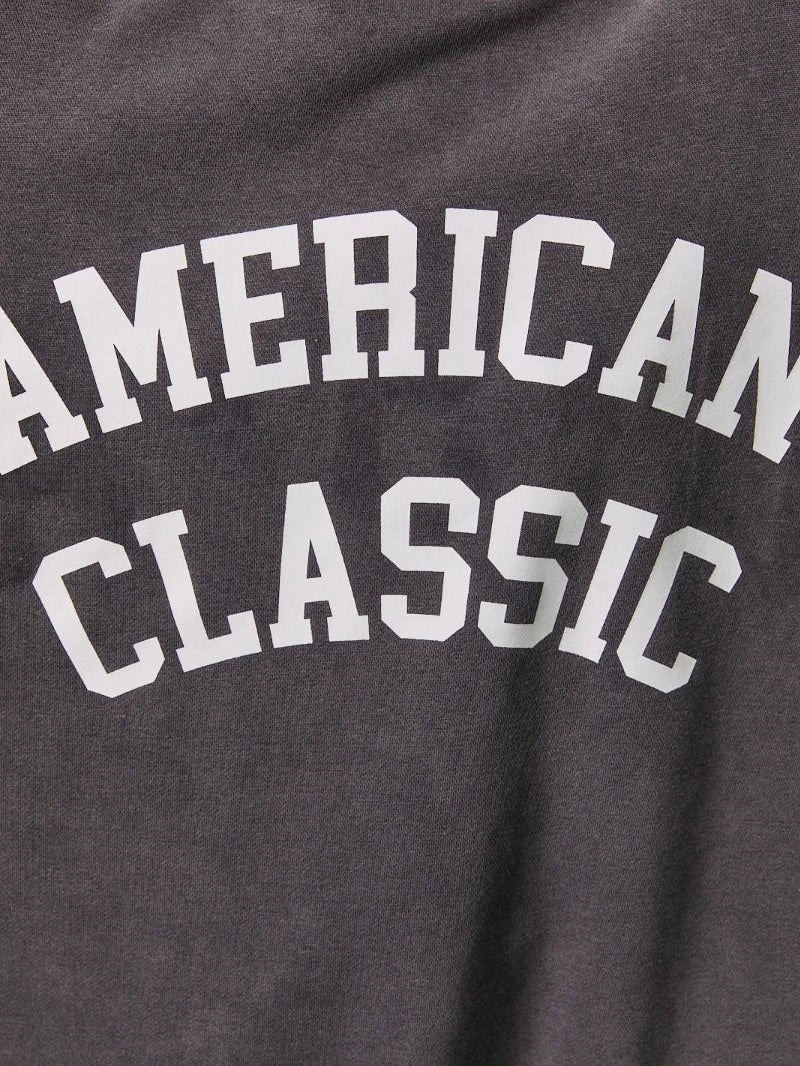 USA/AMERICAN CLASSIC REVERSIBLE MOCKNECK SWEATSHIRT - grey