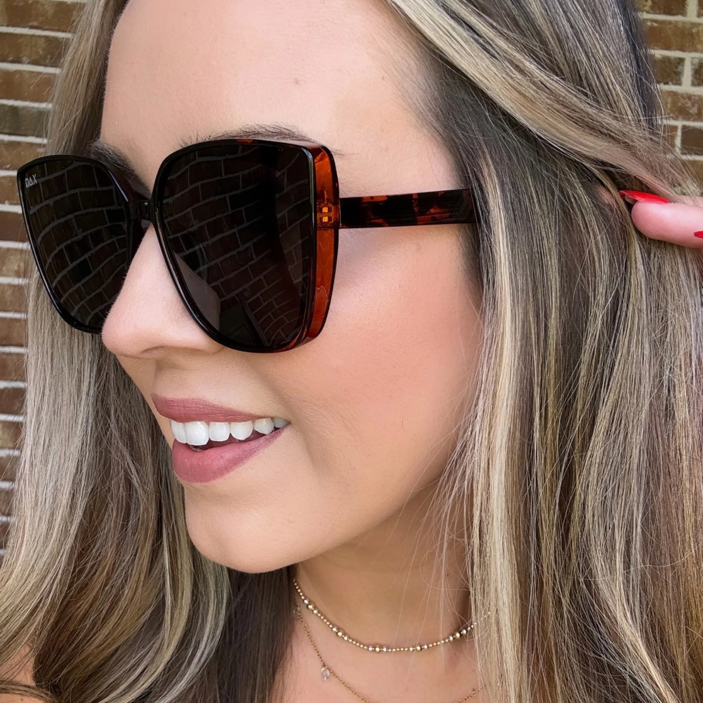 DAX LUX OVERSIZED CATEYE SUNNIES - cheetah