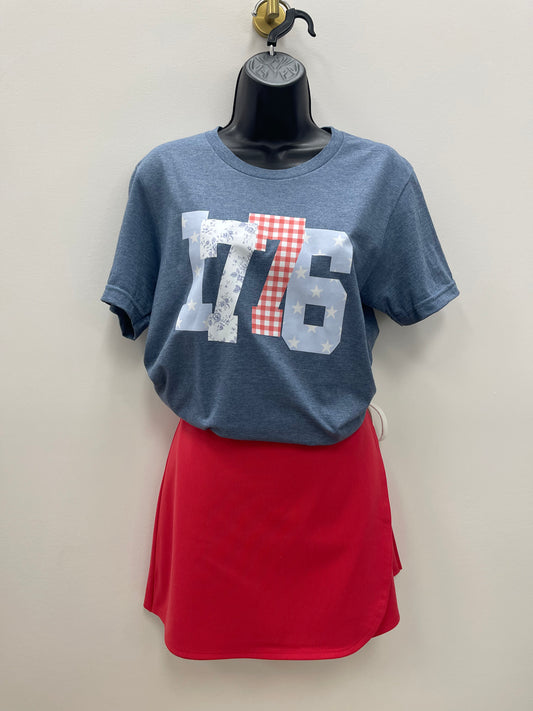 THE 1776 GRAPHIC TEE - vintage denim