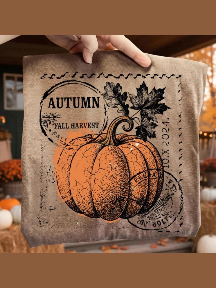 THE AUTUMN VINTAGE GRAPHIC TEE - expresso