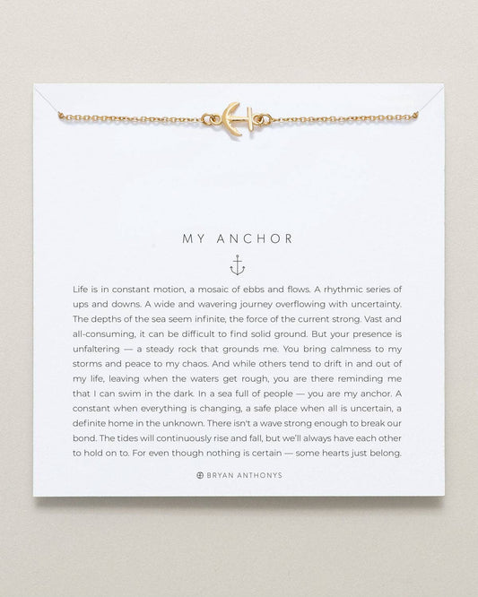 BRYAN ANTHONYS  MY ANCHOR NECKLACE- 2 finishes