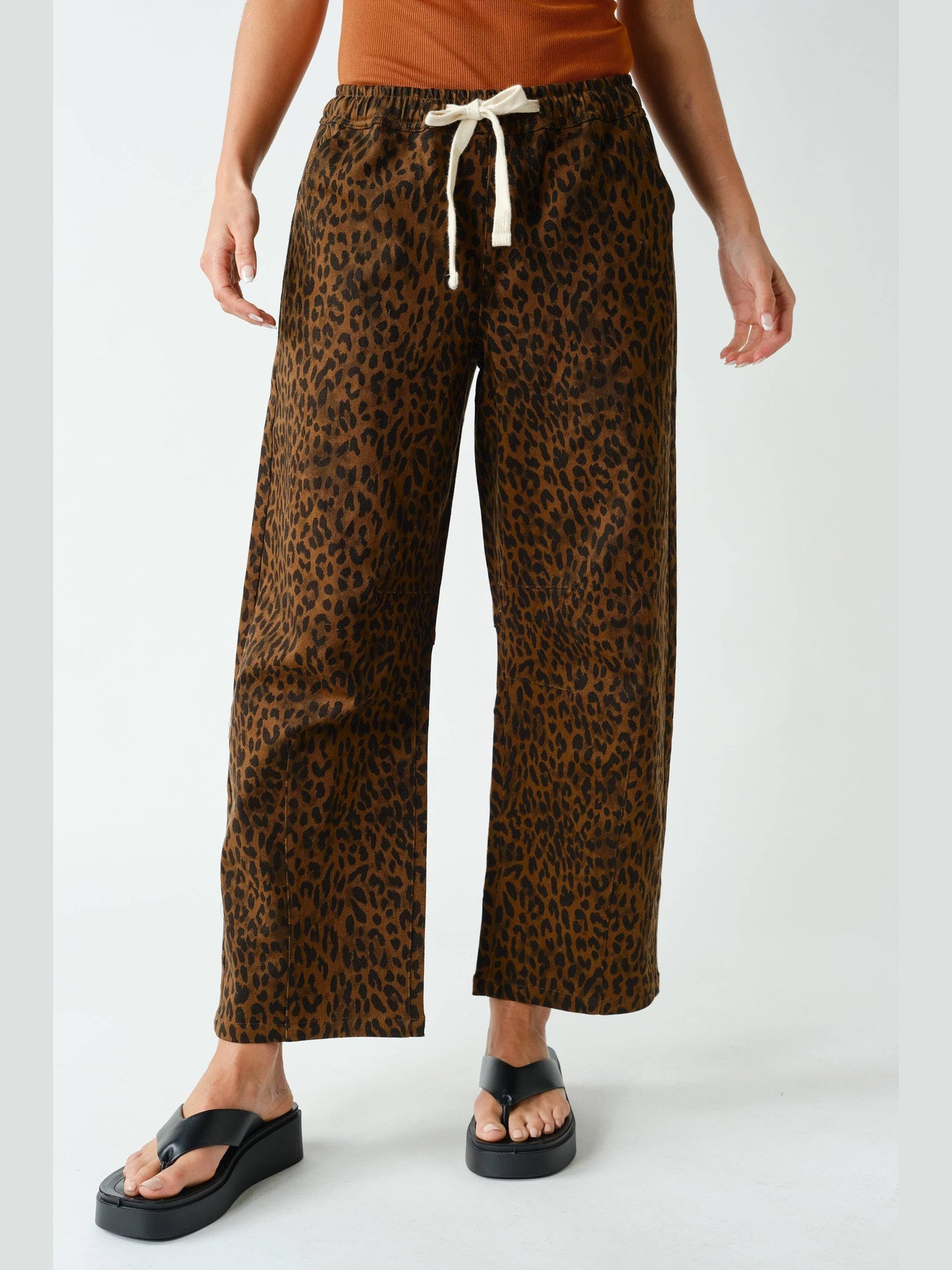 THE SHERRIE DENIM LEOPARD BARREL DENIM