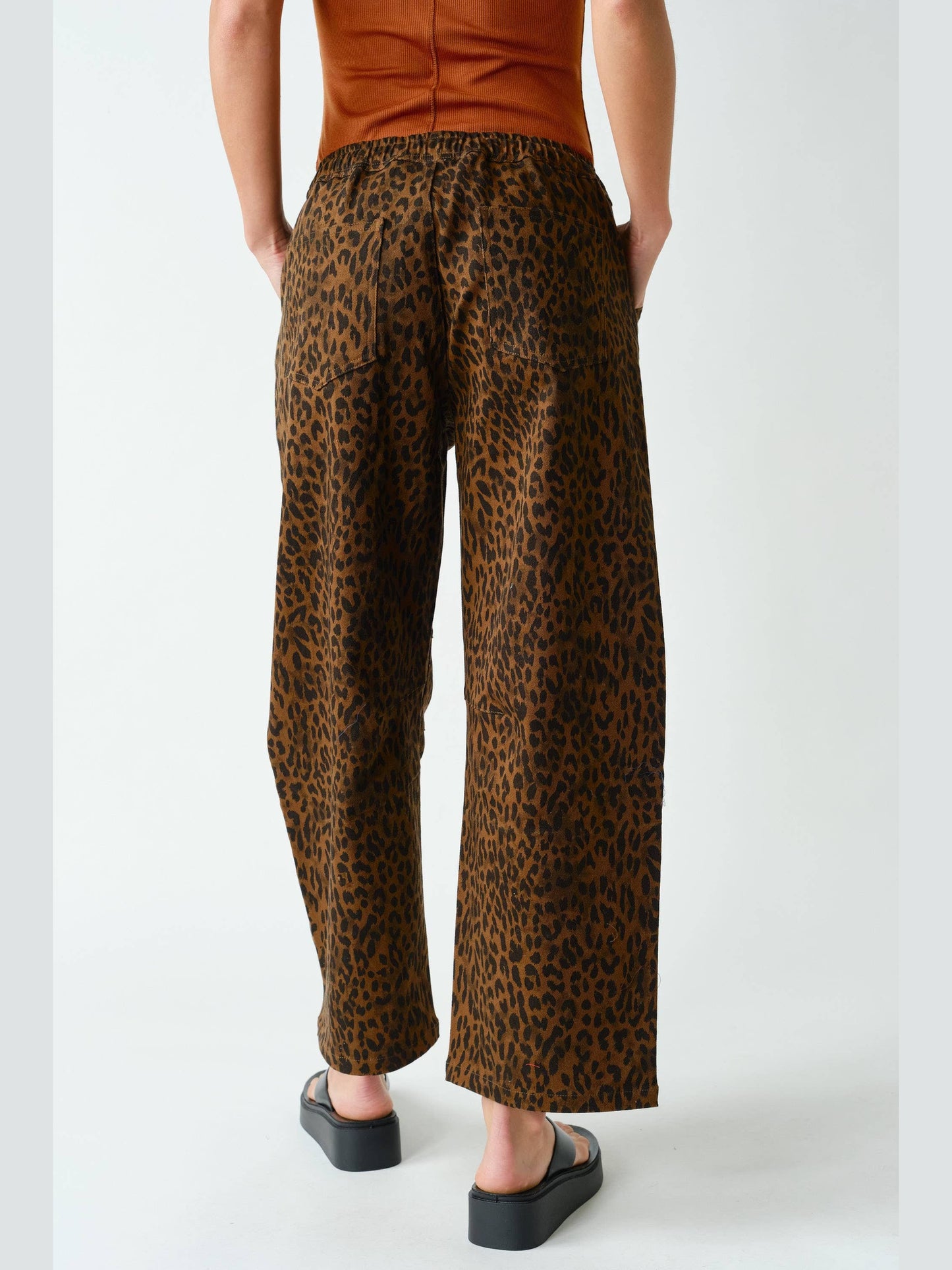 THE SHERRIE DENIM LEOPARD BARREL DENIM