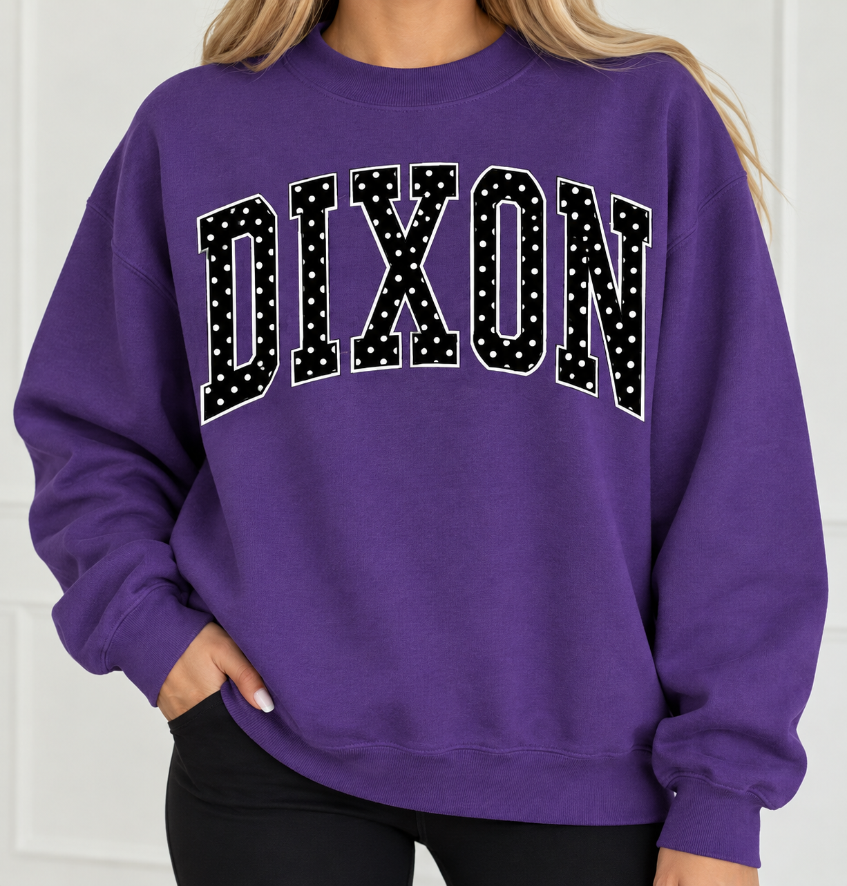 SCHOOL POLKA DOT CREWNECK SWEATSHIRTS - Dixon preorder
