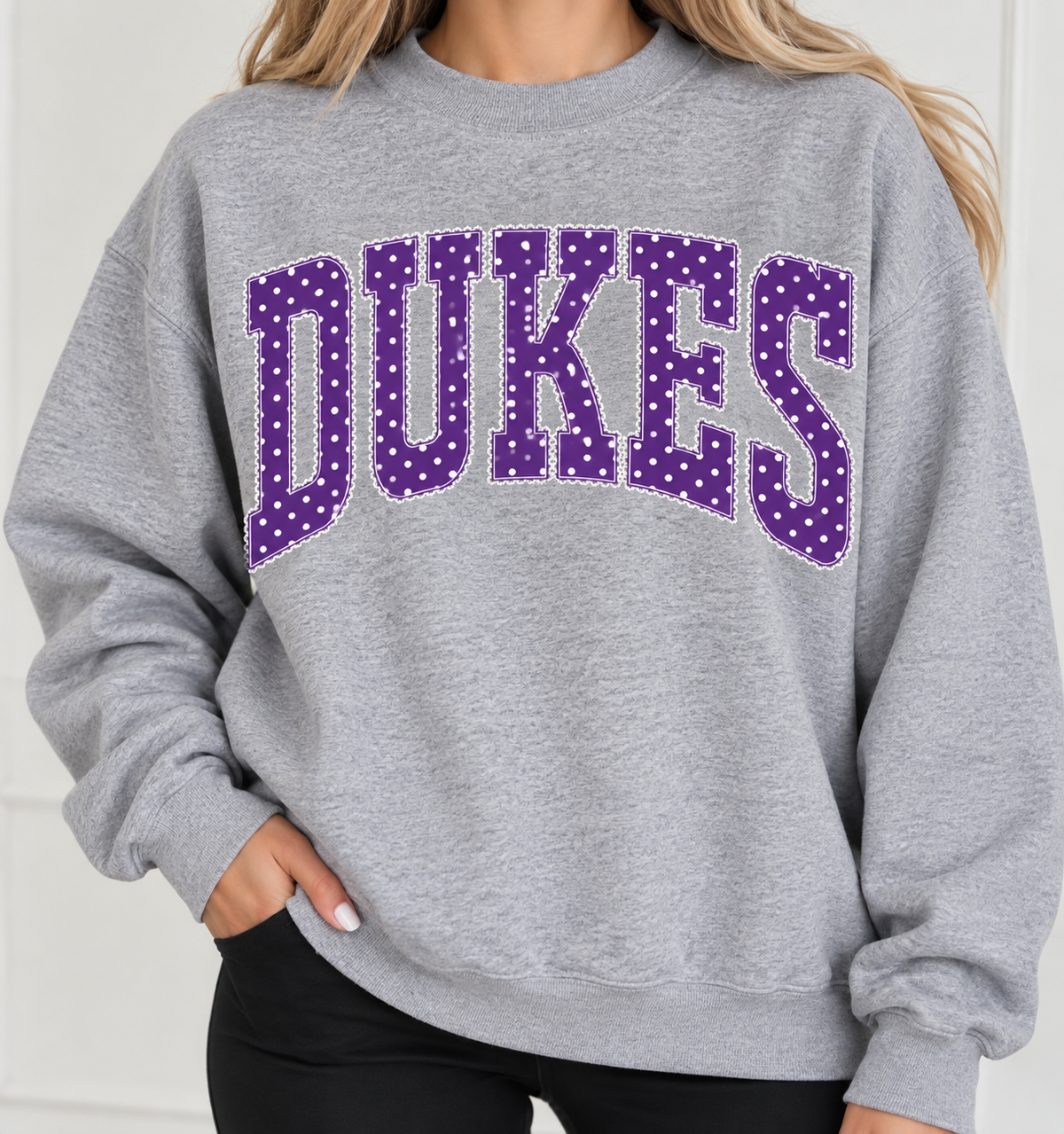 SCHOOL POLKA DOT CREWNECK SWEATSHIRTS - Dixon preorder