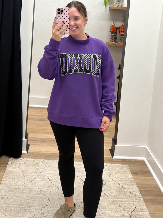SCHOOL POLKA DOT REVERSIBLE MOCKNECK SWEATSHIRTS - Dixon preorder