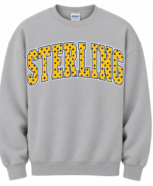 SCHOOL POLKA DOT CREWNECK SWEATSHIRTS - Sterling preorder