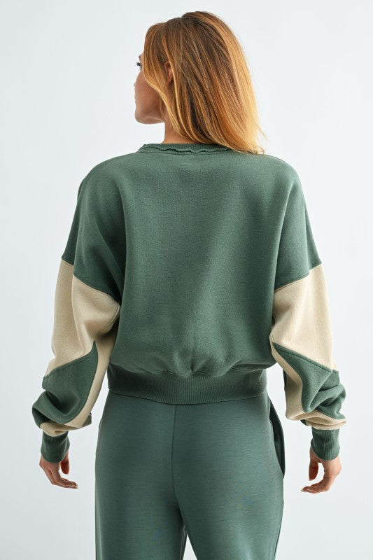 THE HALEY COLORBLOCK SWEATSHIRT - 2 colors