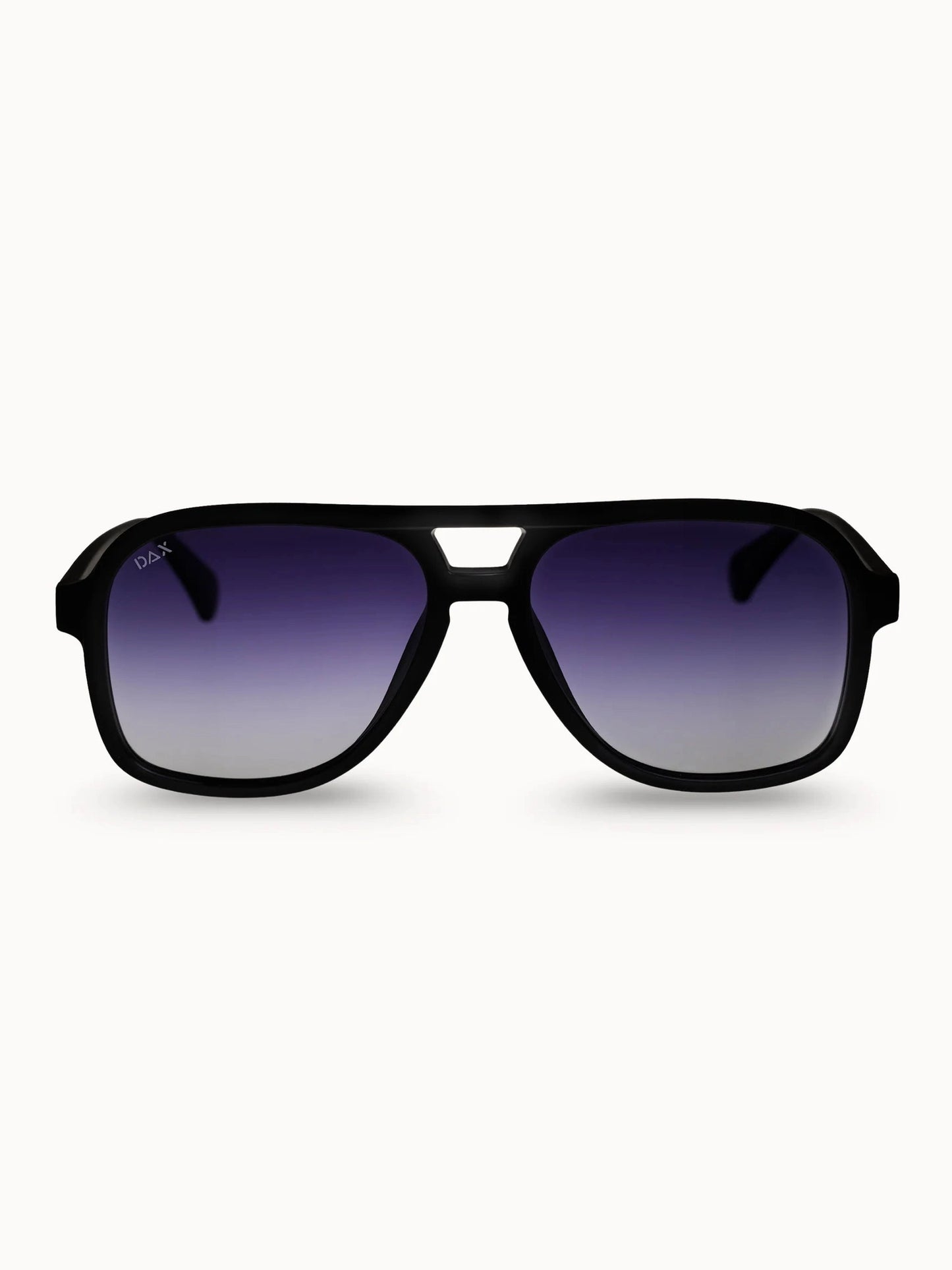 DAX CRUZ UNISEX AVIATOR POLARIZED SUNNIES - matte black