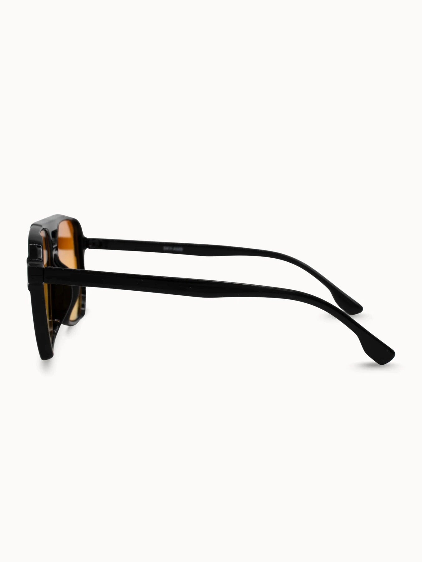 DAX SKYE YELLOW LENS OVERSIZED AVIATOR SUNNIES- amber