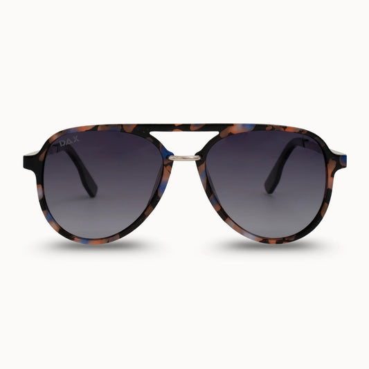 DAX EARHART WOMENS POLARIZED AVIATOR SUNNIES- marble