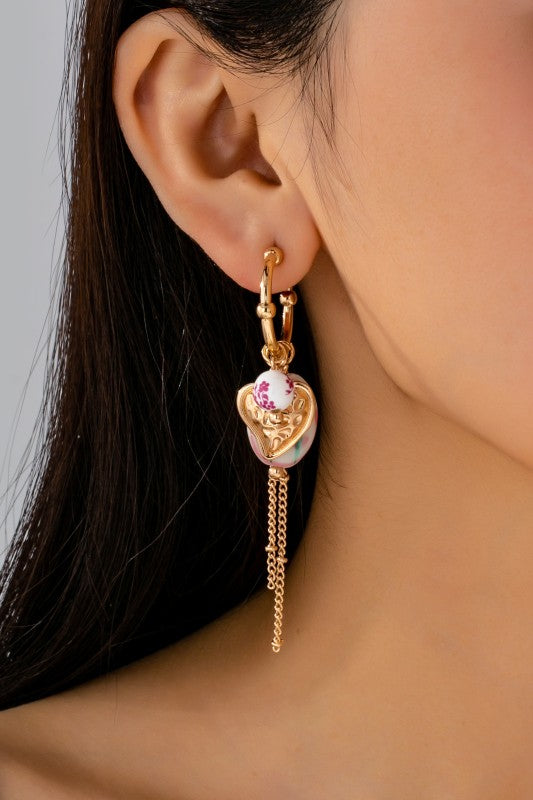 CHINOISERIE FLORAL EARRINGS