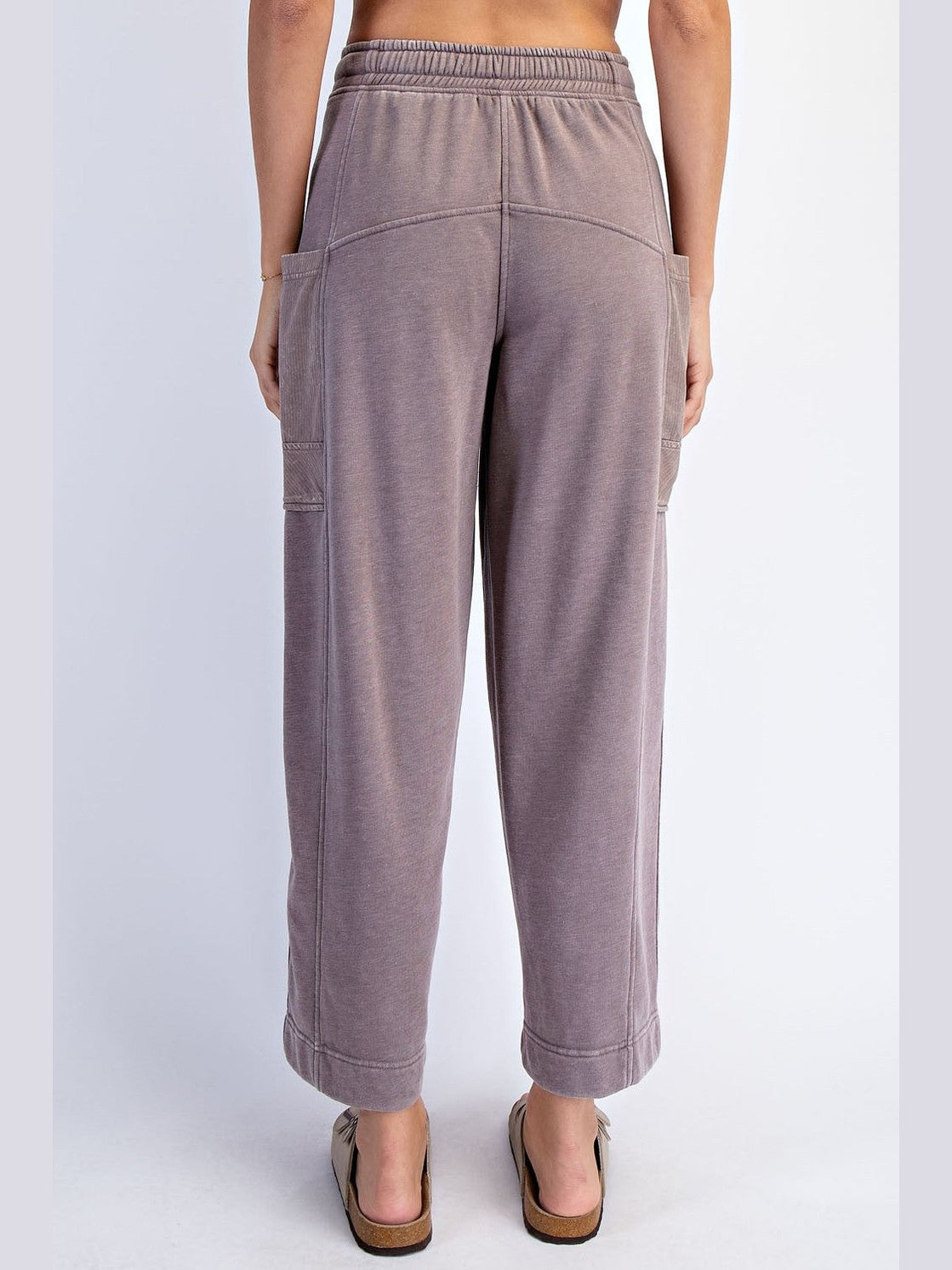 THE JACKIE MINERAL WASH CROPPED CARGO PANT - 3 colors