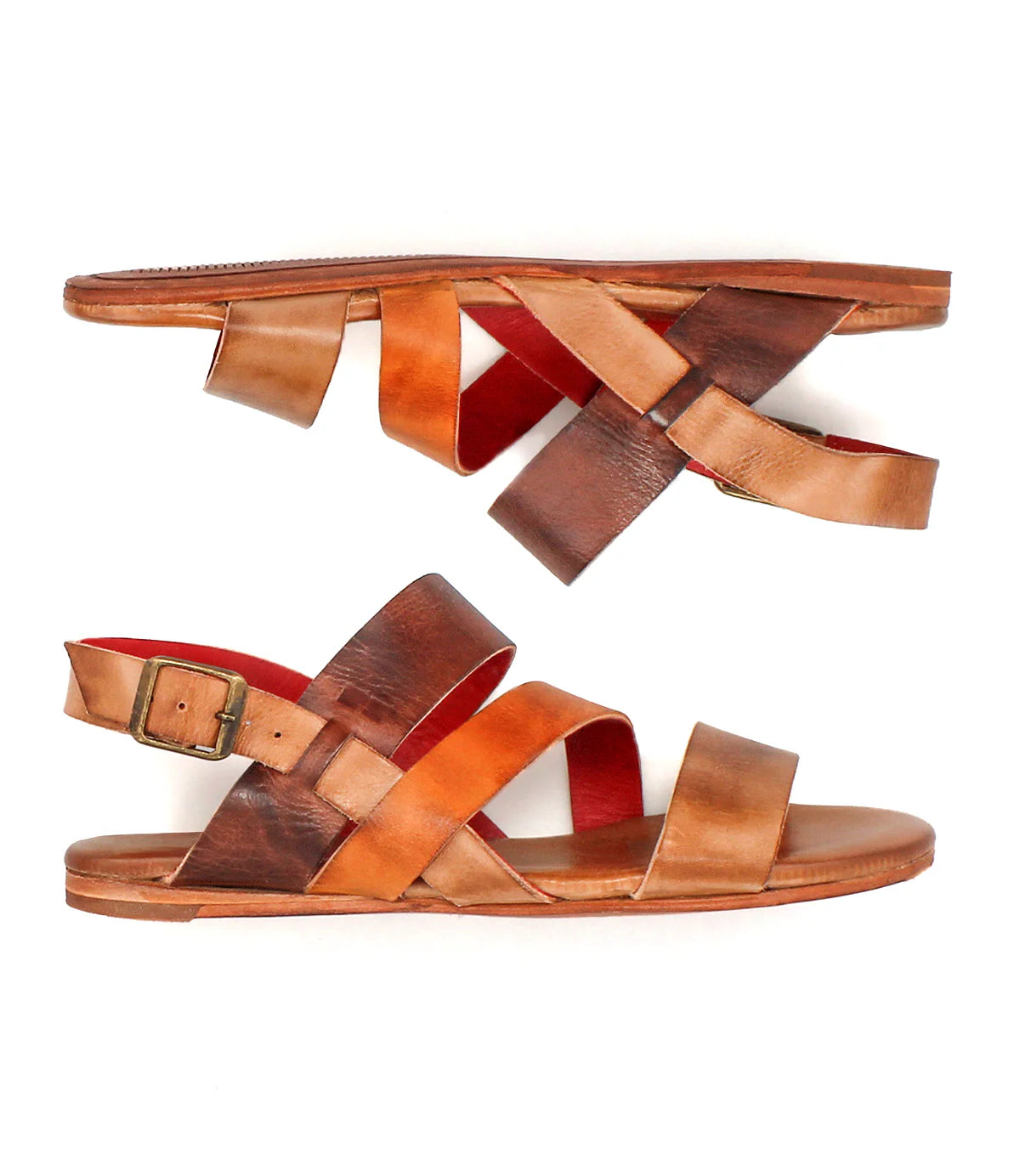 PREORDER BEDSTU SUPERB SANDALS - cafe latte rustic
