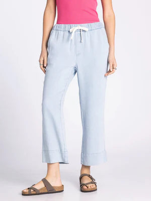 THE ASTRIA PANTS - lt blue denim