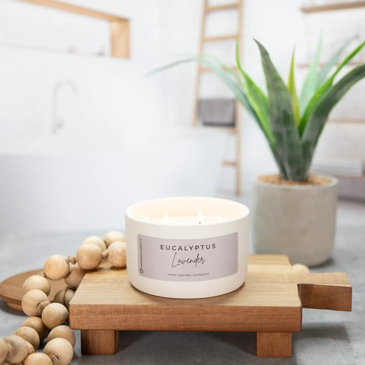 MILKHOUSE 10OZ. SIGNATURE STATEMENT CANDLE - EUCALYPTUS LAVENDER