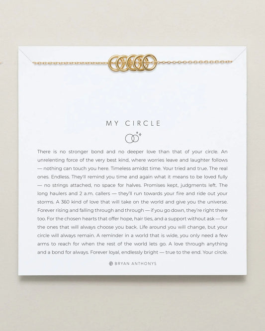 BRYAN ANTHONYS MY CIRCLE FRIENDSHIP NECKLACE - 2 finishes