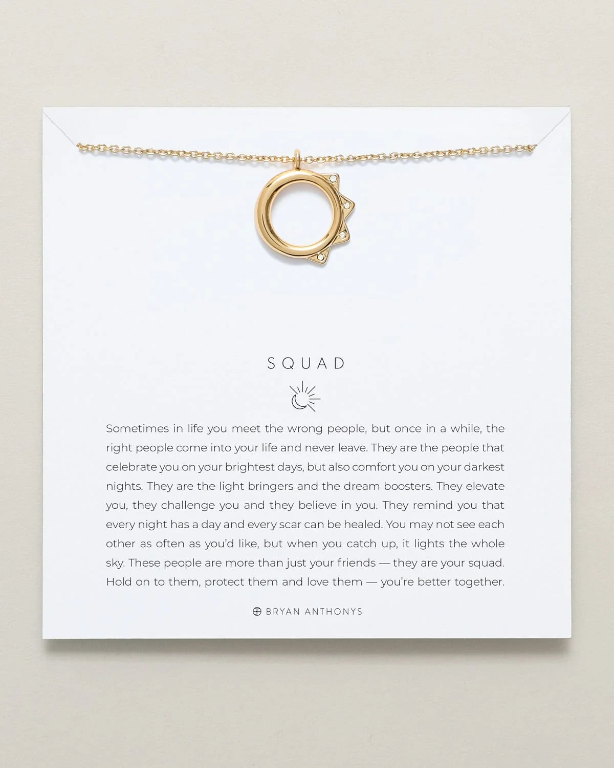 BRYAN ANTHONYS SQUAD NECKLACE- 2 finishes