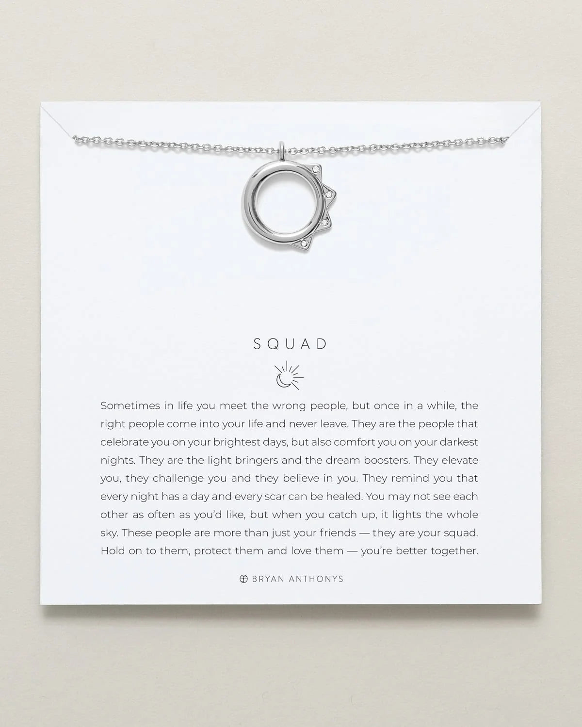 BRYAN ANTHONYS SQUAD NECKLACE- 2 finishes