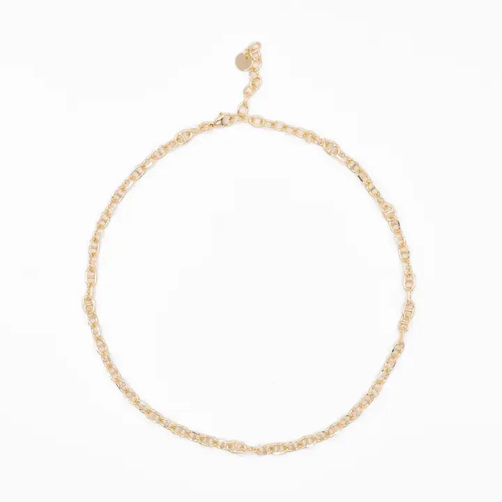 THE MIA MARINER CHAIN NECKLACE- gold