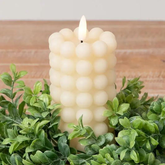 LED CREAM BUBBLE CANDLES