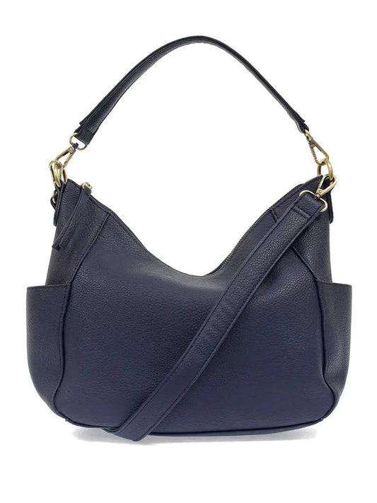 THE TRISH CONVERTIBLE HOBO BAG - navy
