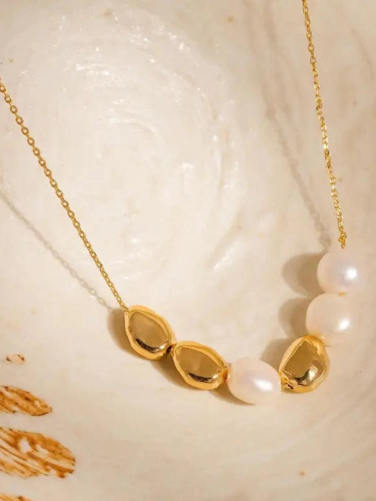 THE MAUD 18K GOLD FRESHWATER PEARL NECKLACE
