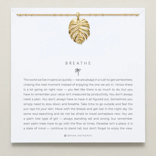 BRYAN ANTHONYS BREATHE PENDANT NECKLACE- 2 finishes