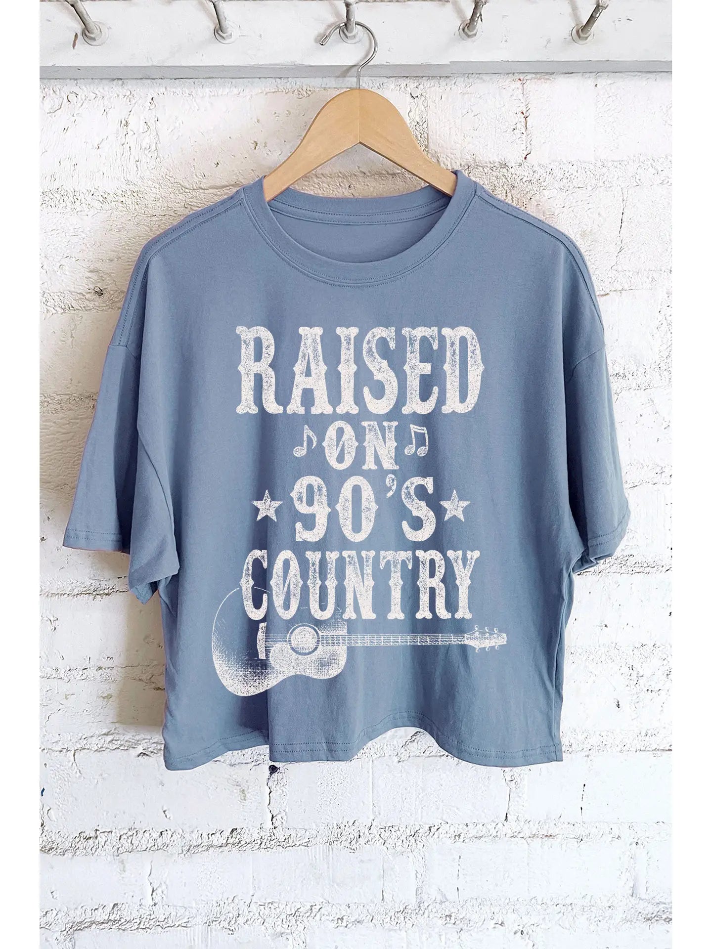 THE RAISED ON 90'S COUNTRY GRAPHIC TEE - blue