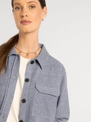 THE FAYE JACKET TOP - grey