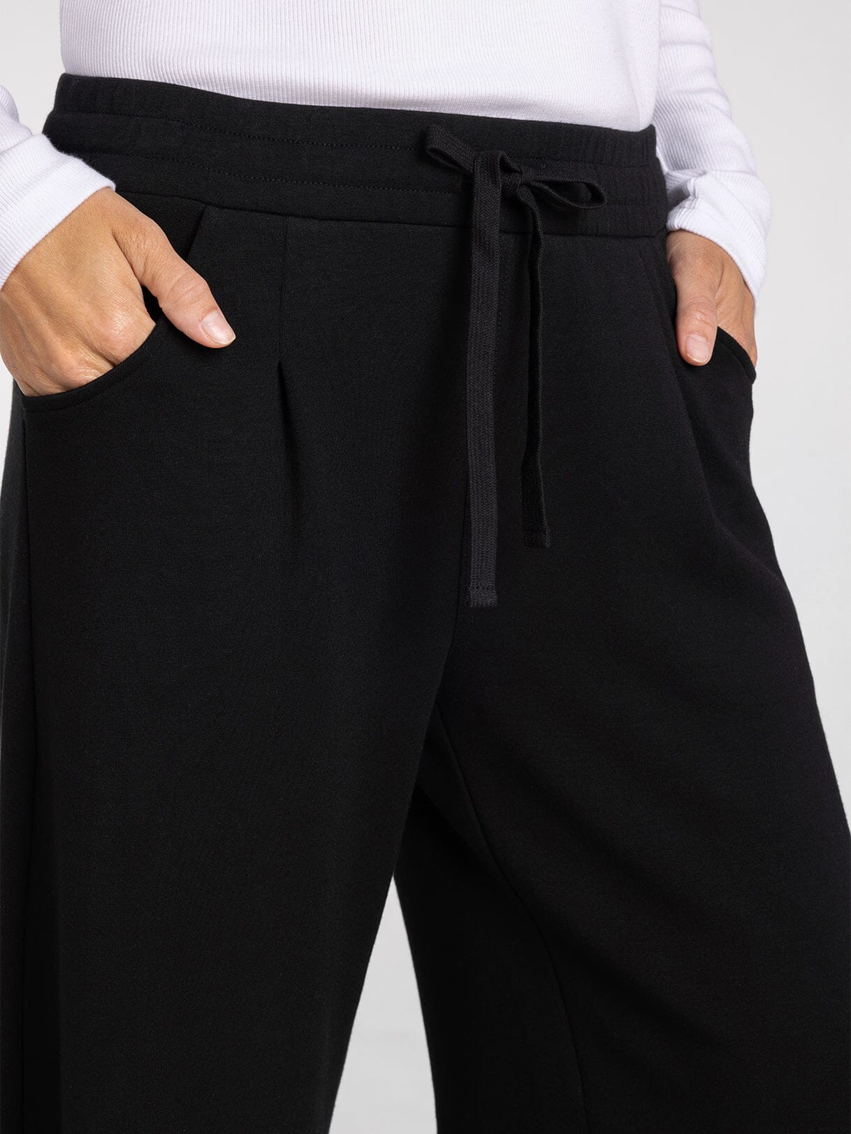 THE GAGE BARREL CASUAL PANTS - black