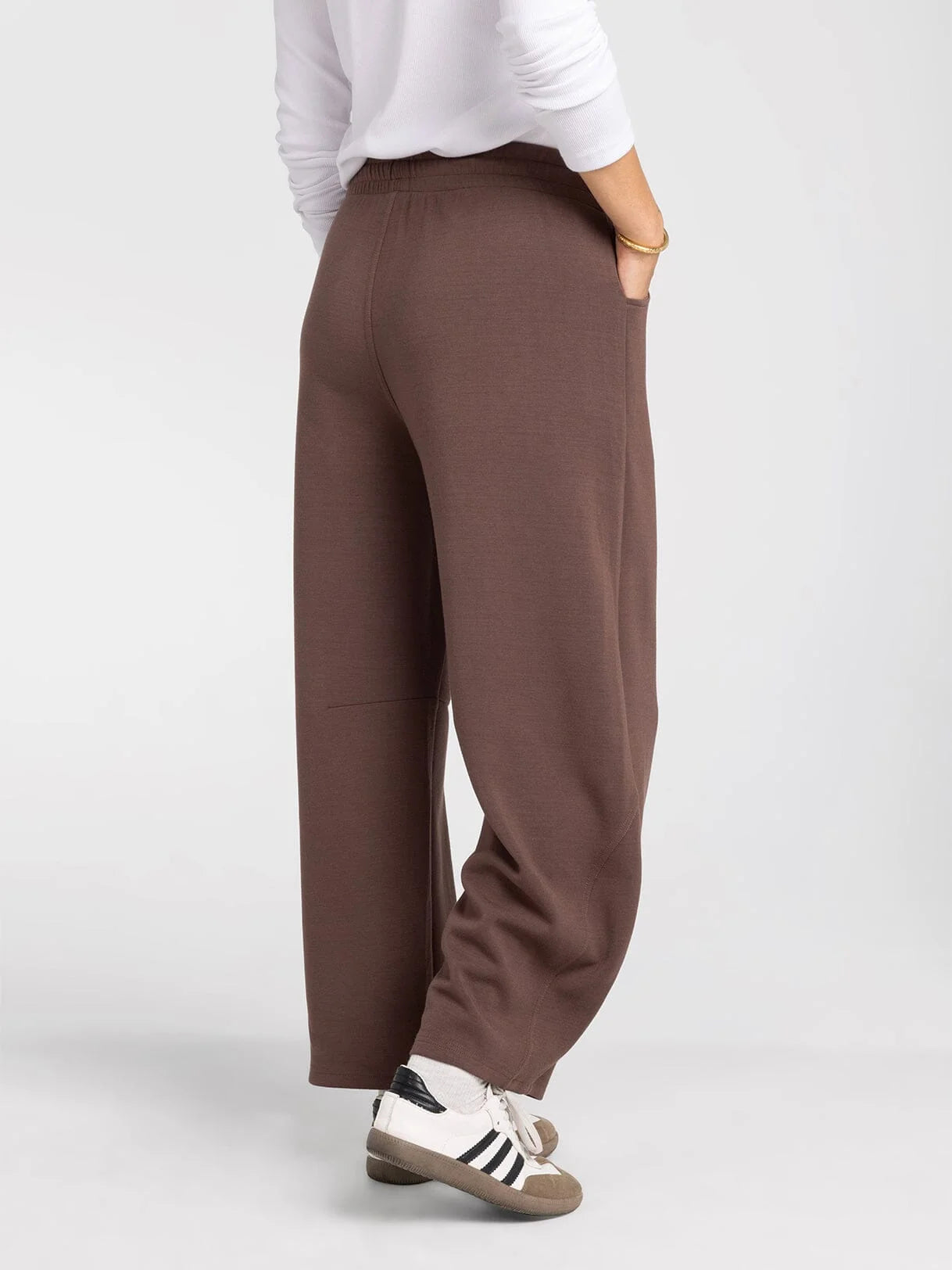 THE GAGE BARREL CASUAL PANTS - chocolate
