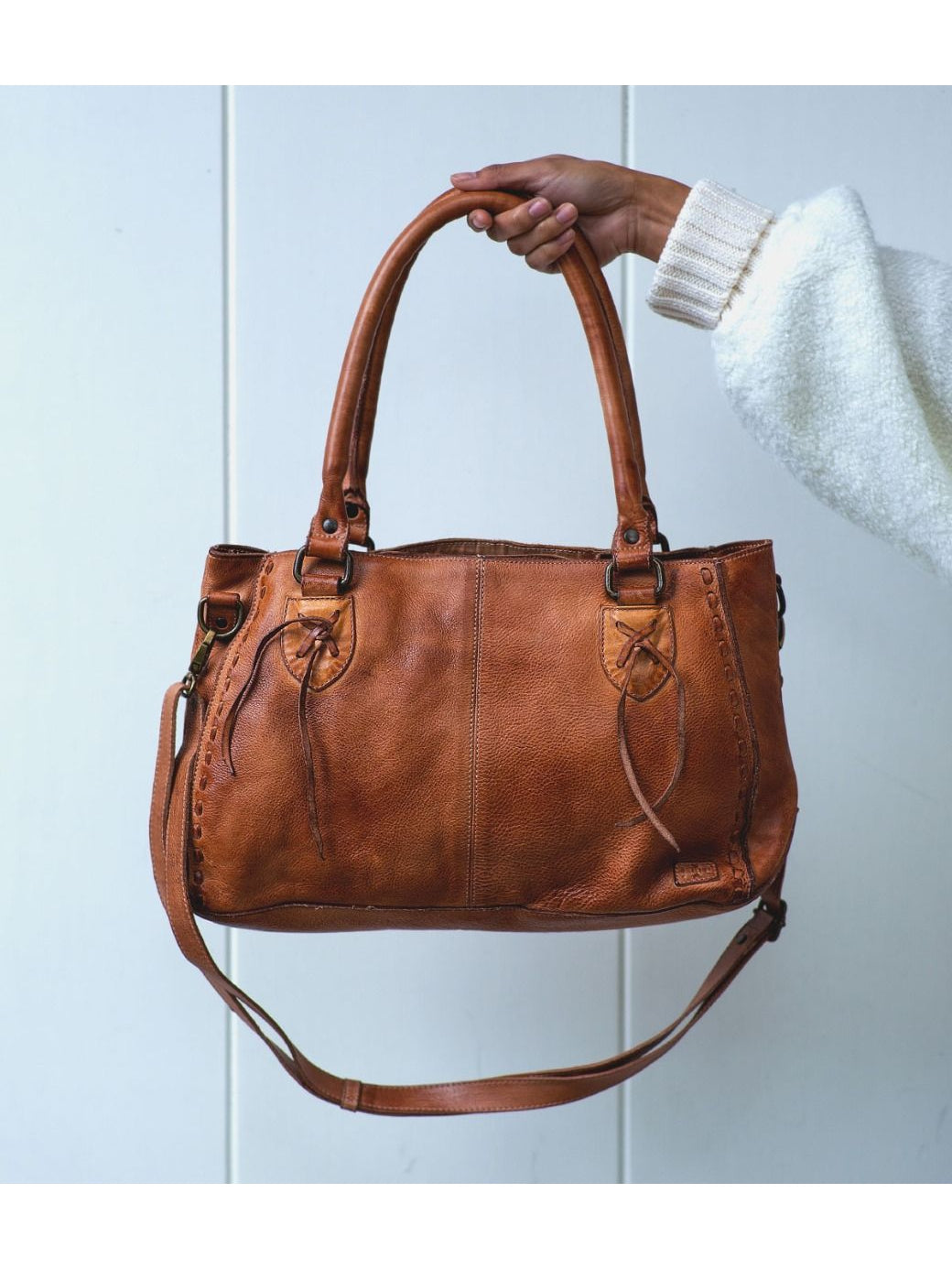 BEDSTU ROCKABABY LEATHER SHOULDER BAG - tan rustic