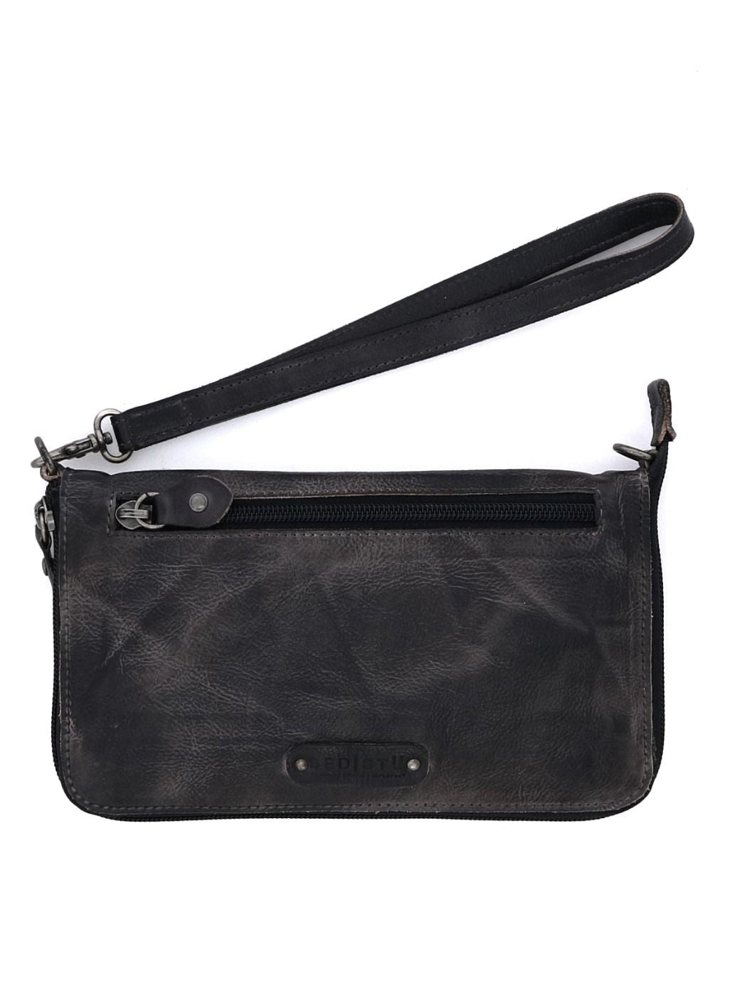 BEDSTU TEMPLETON II WALLET PURSE - black grey rustic